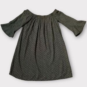 Women’s Old Navy Off Shoulder Boho Peasant Dress Size Small Bell Sleeves